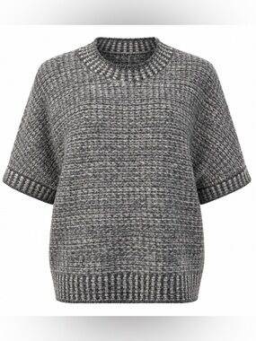 Tribal Jeans Charcoal Textured Knit Sweater large